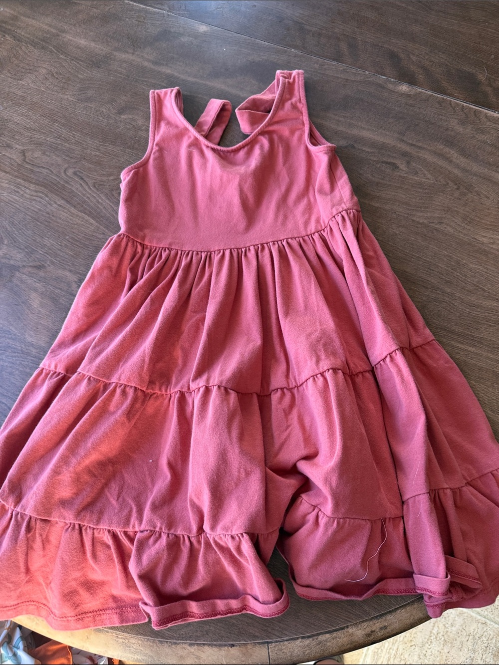 Bonnie Jean Rosy Pink Tiered Skirt Dress for Girls